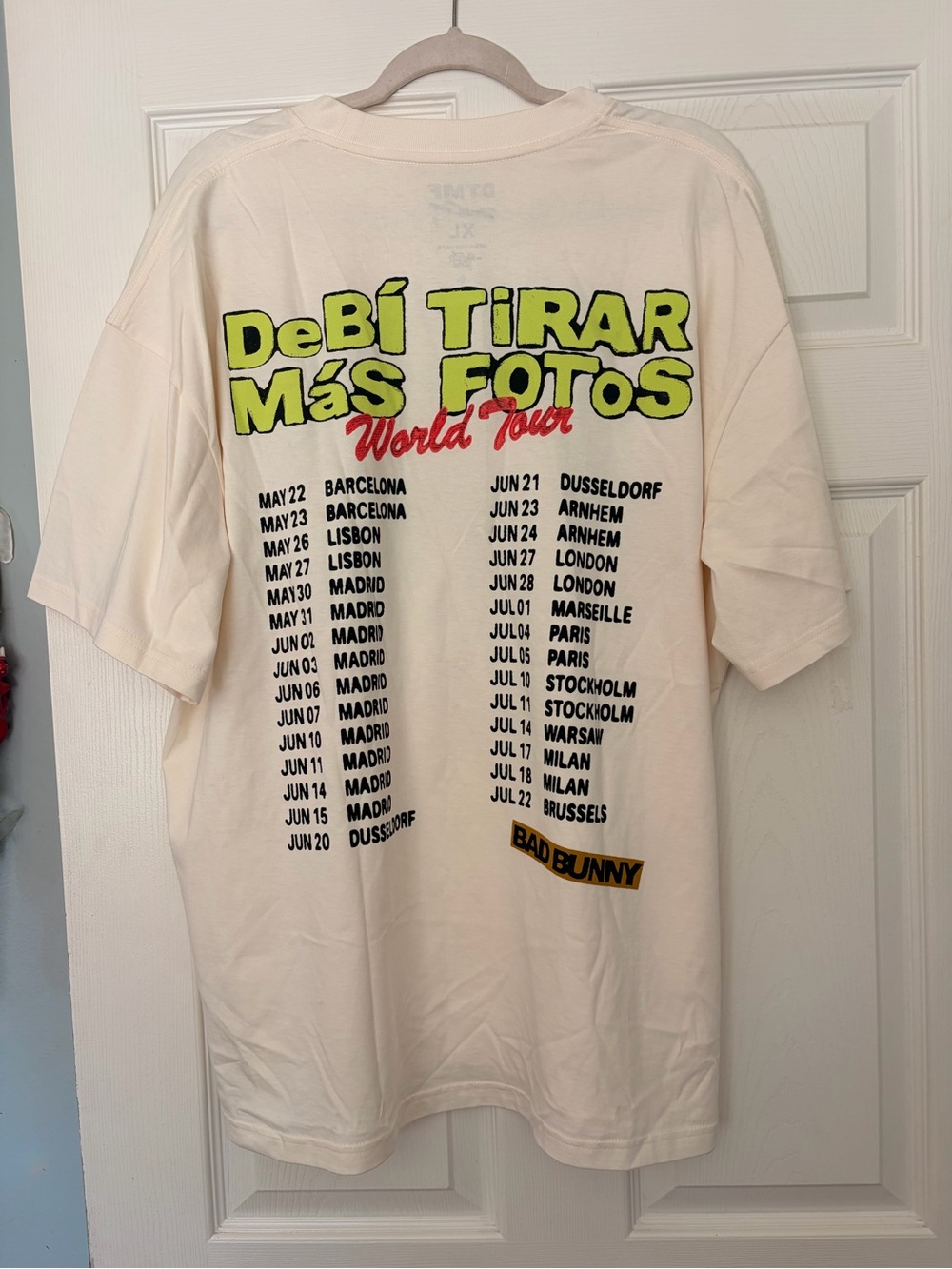 NWOT Bad Bunny DTMF World Tour TShirt XL - Picture 2 of 4